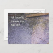 Ein Regentag und du Postkarte (Vorne/Hinten)