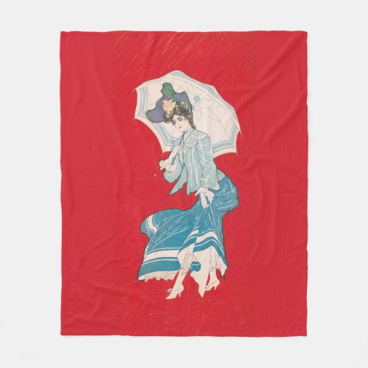 Ein regnerischer Tag (1905) Grau Litho. Co Fleecedecke (Vorderseite)