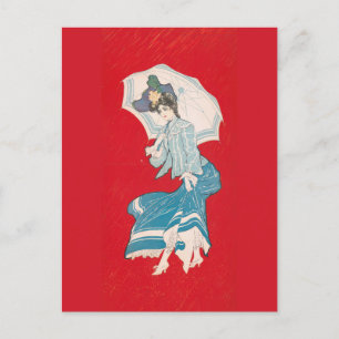 Ein regnerischer Tag (1905) Grau Litho. Co Postkarte