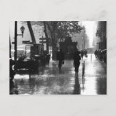 Ein regnerischer Tag in Paris Postkarte (Vorderseite)