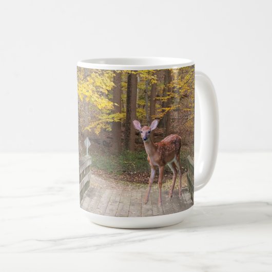 Ein Reh im Park Kaffeetasse (VorderseiteRechts)