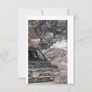 Ein Reh im Scheinwerferlicht Einladung