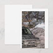 Ein Reh im Scheinwerferlicht Einladung (Vorne/Hinten)