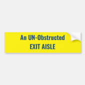 Ein reibungsloser Ausgangs-Gang - ZEICHEN Autoaufkleber (Vorne)