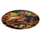 Ein reichhaltiges Erntefest Schneidebrett (Ecke)