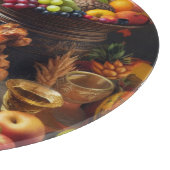 Ein reichhaltiges Erntefest Schneidebrett (Ecke)