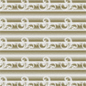 Ein reichlich farbiger Teppich weist ein symmetris Aufkleber (Vorderseite)