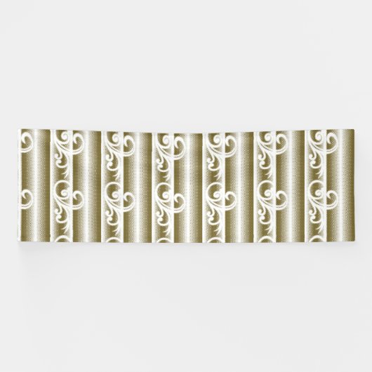 Ein reichlich farbiger Teppich weist ein symmetris Banner (Horizontal)