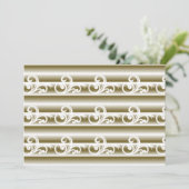 Ein reichlich farbiger Teppich weist ein symmetris Save The Date (Stehend Vorderseite)