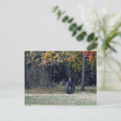 Ein Reifenschwung Postkarte (Stehend Vorderseite)
