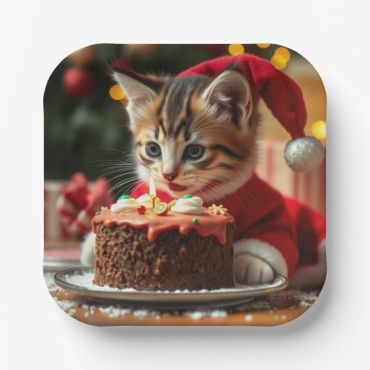 Ein reines Weihnachtsfest Pappteller (Vorderseite)