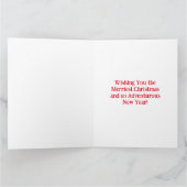 Ein Reisender wünscht Ihnen frohe Weihnachten Karte (Innenseite)