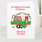 Ein Reisender wünscht Ihnen frohe Weihnachten Karte (Vorderseite)