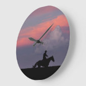 Ein Reiter, Ein Horizont Große Wanduhr (Winkel)