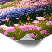 Ein reizendes Tal der Blüten Poster (Ecke)