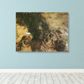 Ein relativ klarer Tag Leinwanddruck (Insitu (Holzboden))