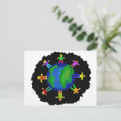 Ein Rennen - Anti-Rassismus Postkarte (Stehend Vorderseite)