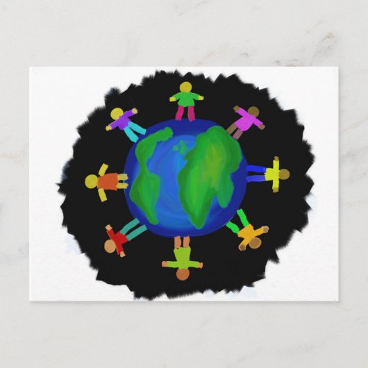 Ein Rennen - Anti-Rassismus Postkarte (Vorderseite)