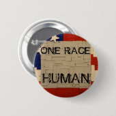 Ein Rennen-Mensch Button (Vorne & Hinten)