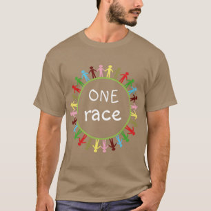 EIN Rennen MENSCHEN cooler FriedensT - Shirt