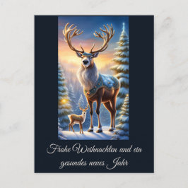 Ein Rentier des Weihnachtsmannes a Postkarte