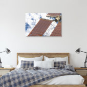 Ein repariertes Solararray Leinwanddruck (Insitu (Schlafzimmer))