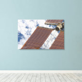 Ein repariertes Solararray Leinwanddruck (Insitu (Holzboden))