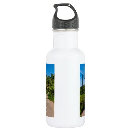 Ein Resort zu Fuß Wasserflasche (Rückseite)