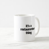 ein Restaurant Kaffeetasse (VorderseiteRechts)