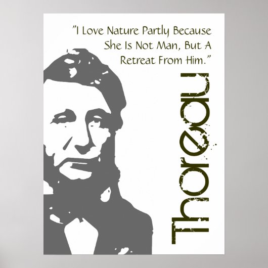 Ein Retreat aus Man Thoreau Poster (Vorne)