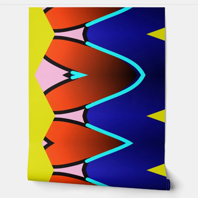 Ein Retro-abstrakter Multicolor "Ratti_Creative_Ar Tapete (Abrollen)