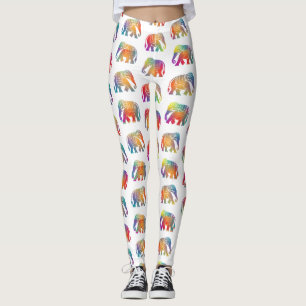 Ein Retro-Elefanten-Design  Leggings