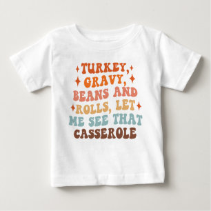 Ein Retro-Erntedank Baby T-shirt