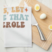 Ein Retro-Erntedank Geschirrtuch (Viertel Falte)