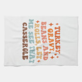 Ein Retro-Erntedank Geschirrtuch (Horizontal)