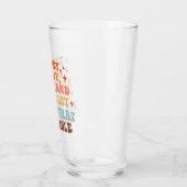 Ein Retro-Erntedank Glas (Links)