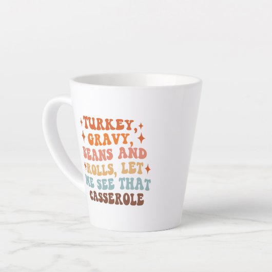 Ein Retro-Erntedank Milchtasse (Linke Ecke)