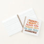 Ein Retro-Erntedank Notizblock (Innenseite)