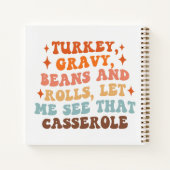 Ein Retro-Erntedank Notizblock (Rückseite)