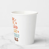 Ein Retro-Erntedank Pappbecher (Links)