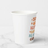 Ein Retro-Erntedank Pappbecher (Rechts)