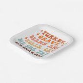 Ein Retro-Erntedank Pappteller (Gewinkelt)