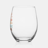 Ein Retro-Erntedank Weinglas Ohne Stiel (Links)