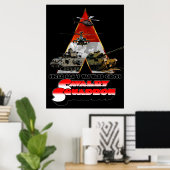 Ein Retro-Film-Poster mit Cav Squadron Poster (Heimbüro)