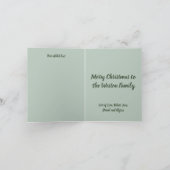 Ein Retro Frohe Weihnachtsbaum-Foto Karte (Innenseite)