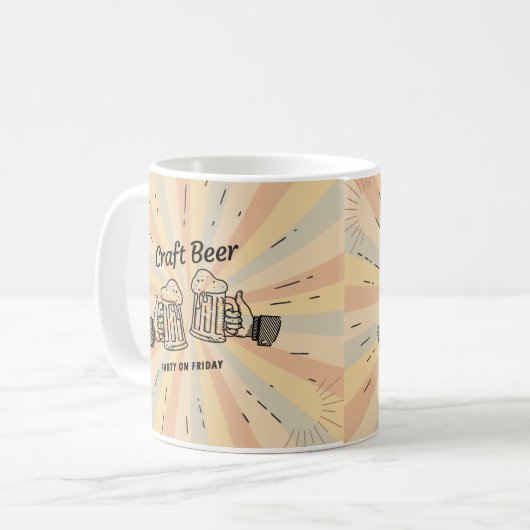 Ein Retro-Karlbär Kaffeetasse (Vorderseite Links)