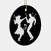 Ein Retro-Rockin-Thema Keramik Ornament (Rechts)