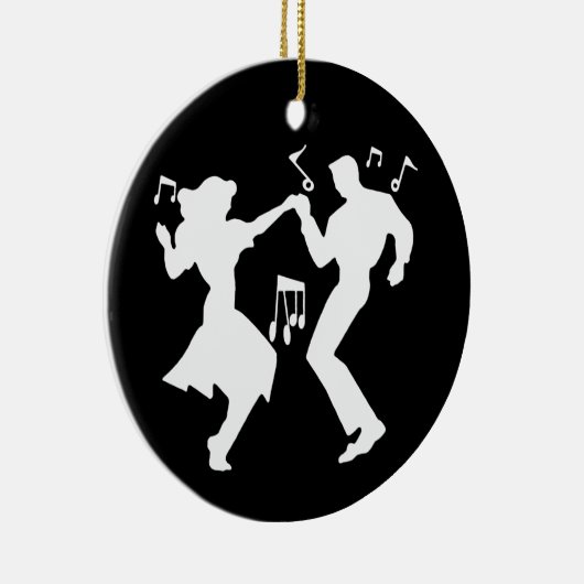 Ein Retro-Rockin-Thema Keramikornament (Rechts)