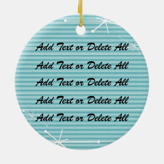 Ein Retro-Rockin-Thema Keramikornament (Hinten)