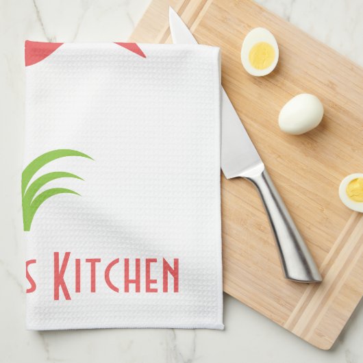 Ein Retro rosa Flamingo für die Küche Geschirrtuch (Viertel Falte)